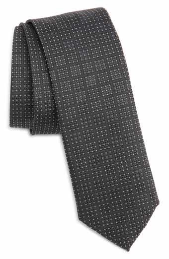 BOSS Micropattern Silk Blend Tie