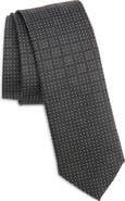 BOSS Micropattern Silk Blend Tie