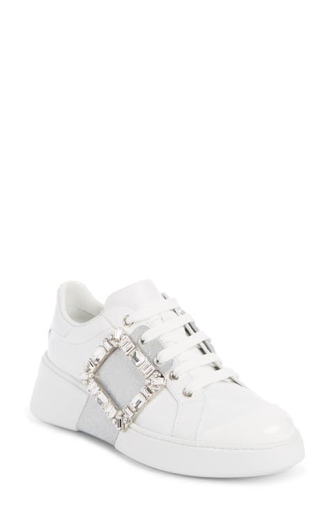 Viv Skate Crystal Buckle Sneaker (Women)