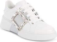 Roger Vivier Viv Skate Crystal Buckle Sneaker