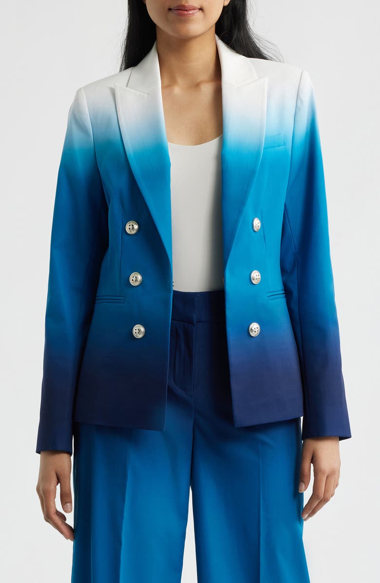 Tahari ASL Faux Double Breasted Blazer, Main, color,