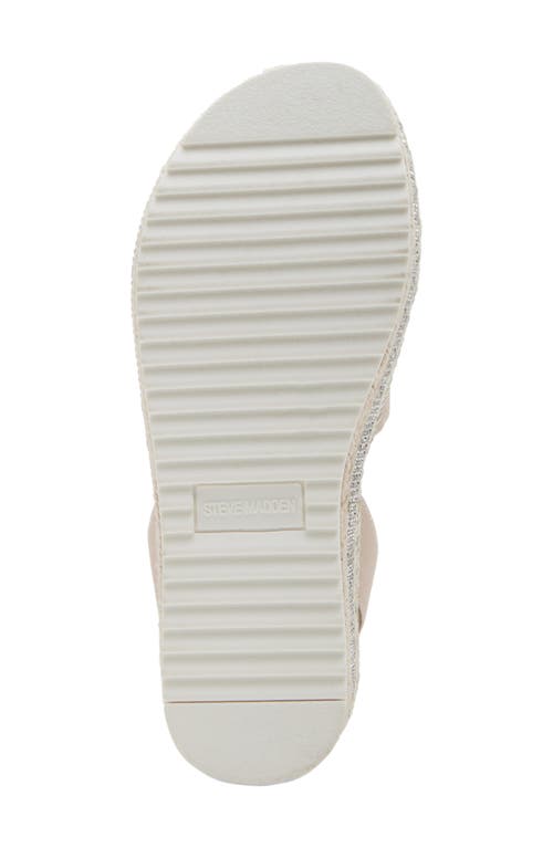 Steve Madden Kids' Jcharisa Ankle Strap Espadrille Platform Sandal In Natural