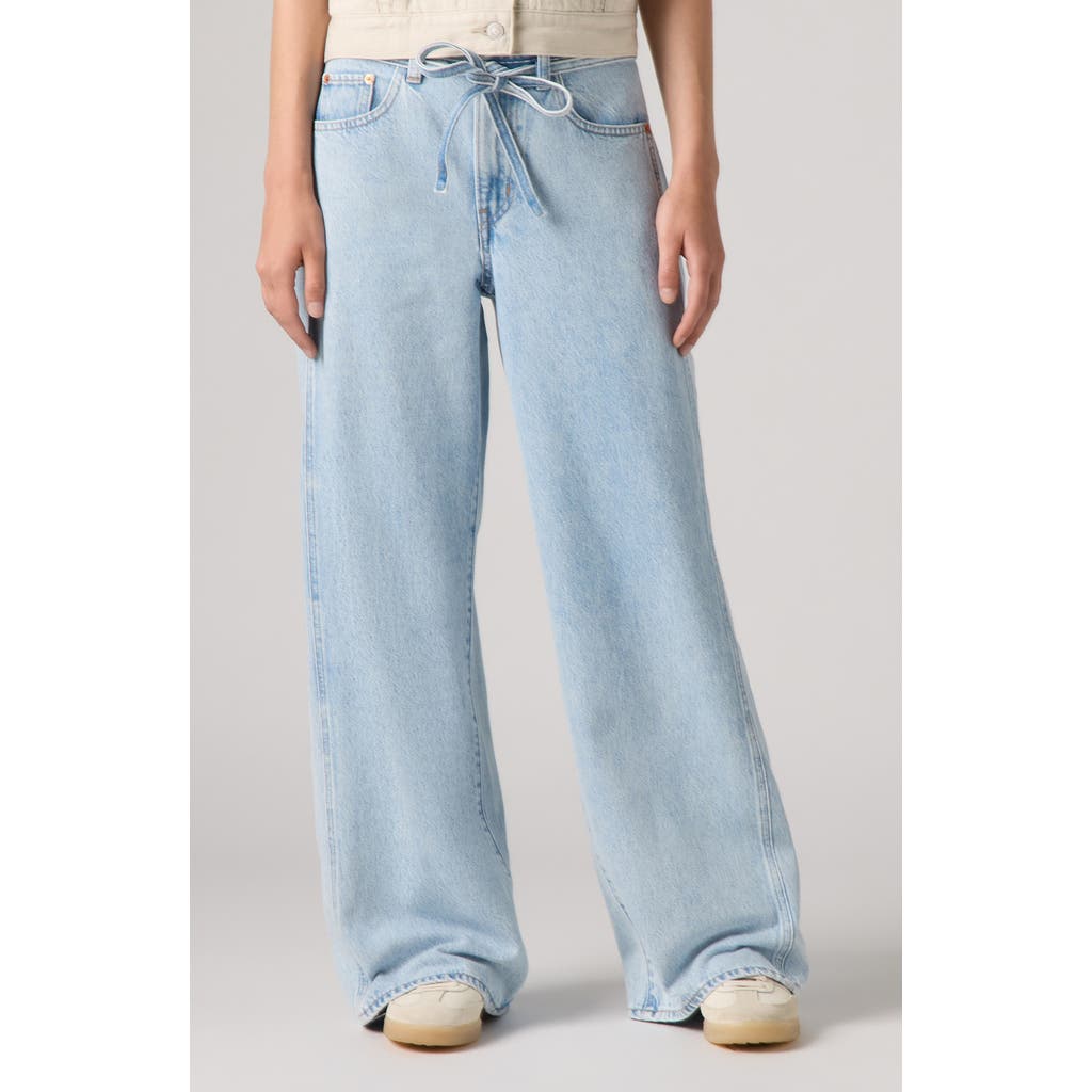 Levi's Xl Straight Linen+ Denim Jeans In Gray