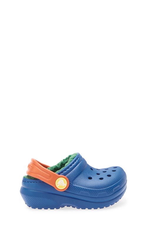 Crocs Classic Lined Sabots Enfants Blue Bolt / Multi 34 In Blue