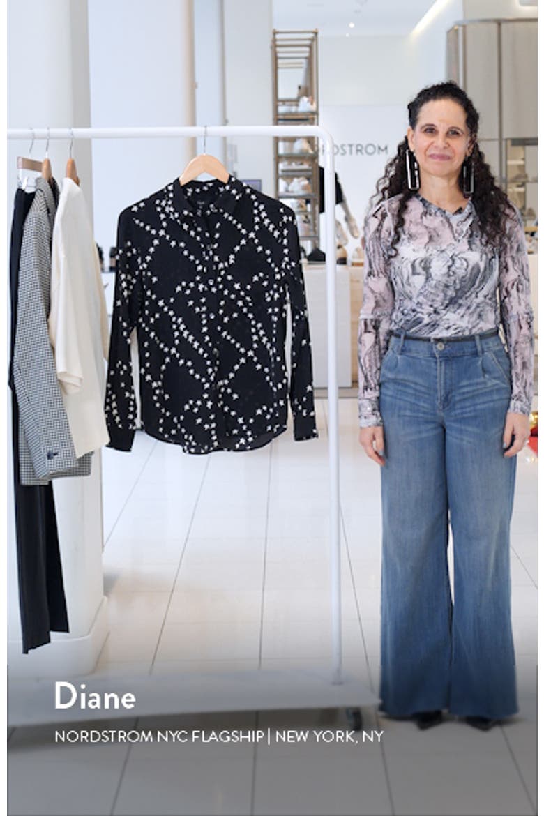 Kate Star Print Button-Up Shirt video