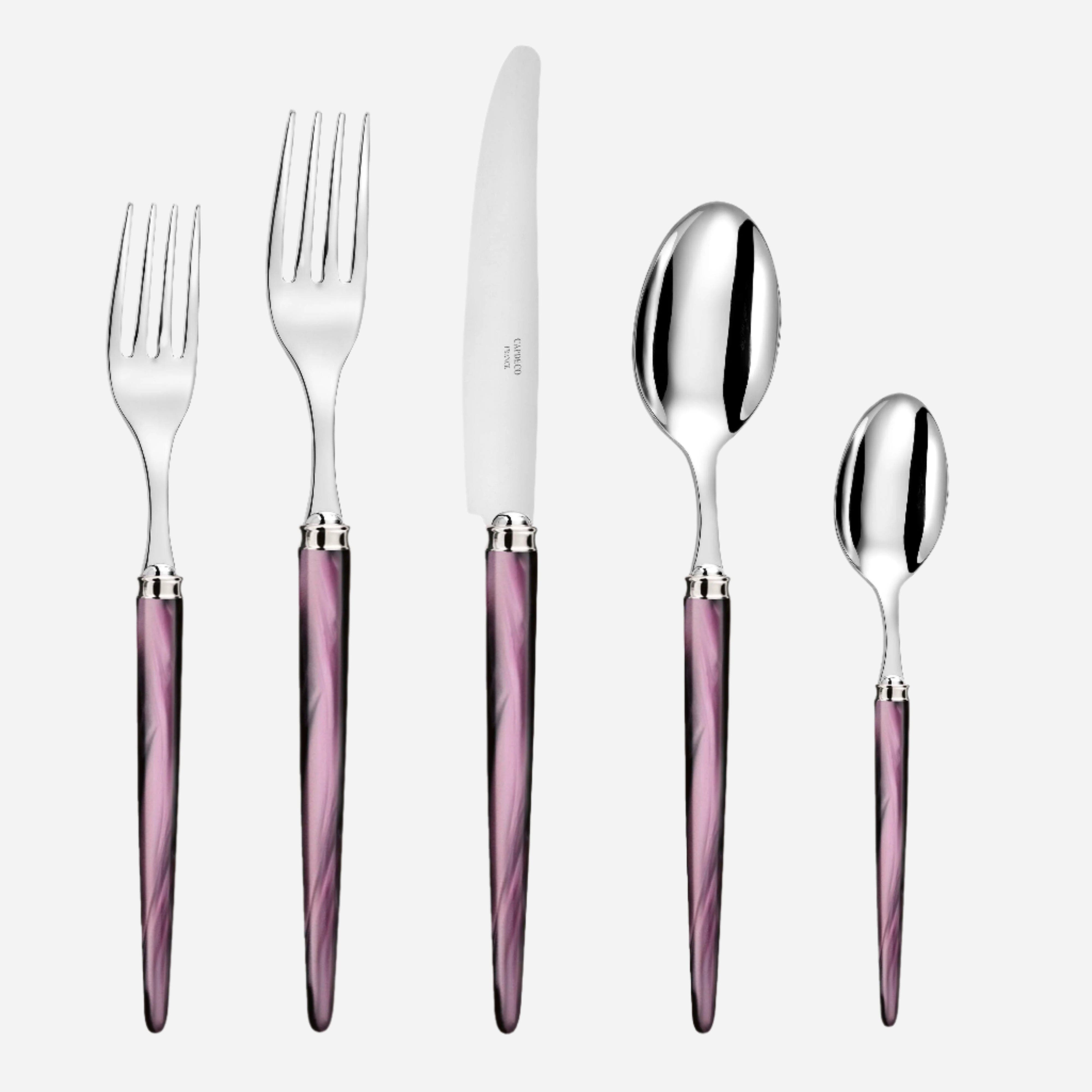 CAPDECO Tang - 5 Piece Place Setting in Grape 