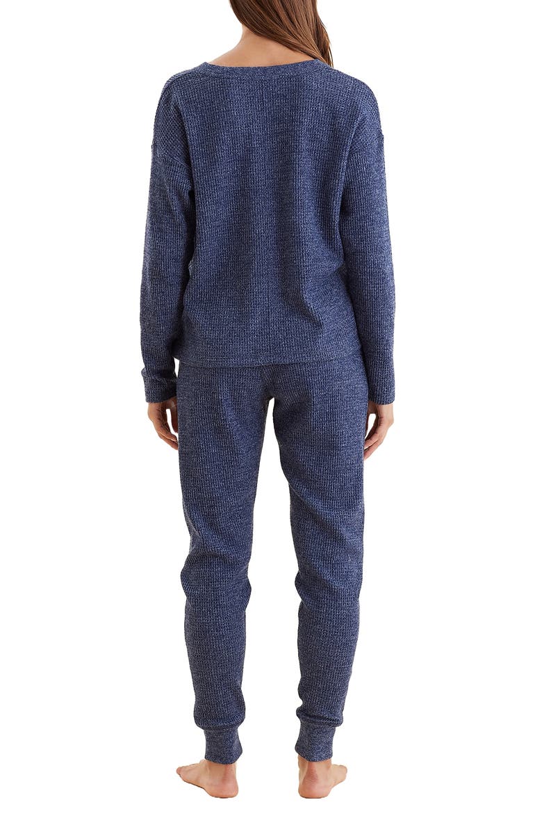 Papinelle Waffle Knit Pajamas, Alternate, color, 