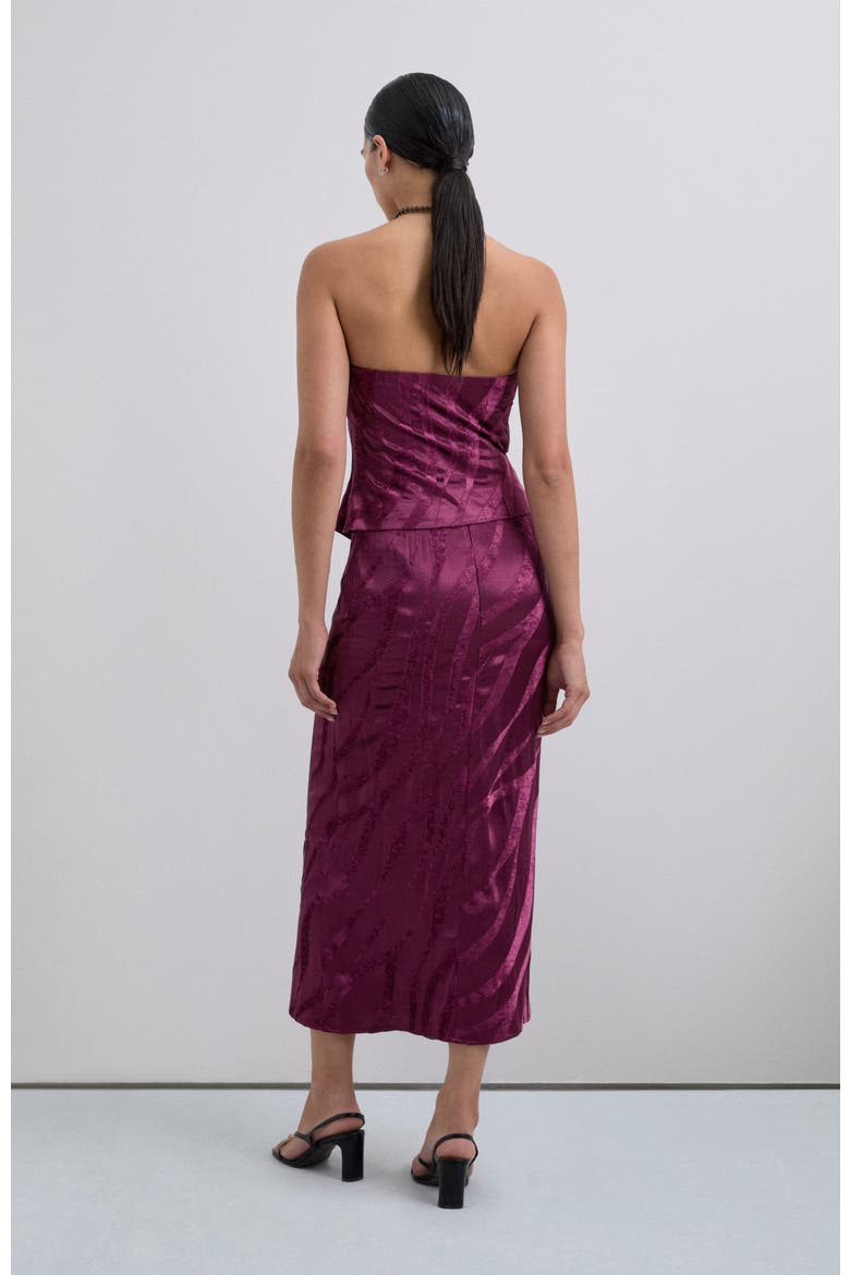 Camouvelvet Skirt, Alternate, color, Bouganville