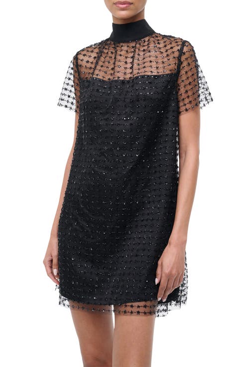 Ilana Beaded Tulle Minidress