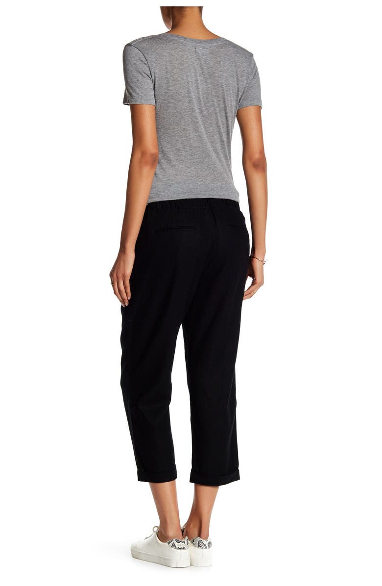 Susina<sup>®</sup> Linen Blend Slouch Crop Pants, Alternate, color, 