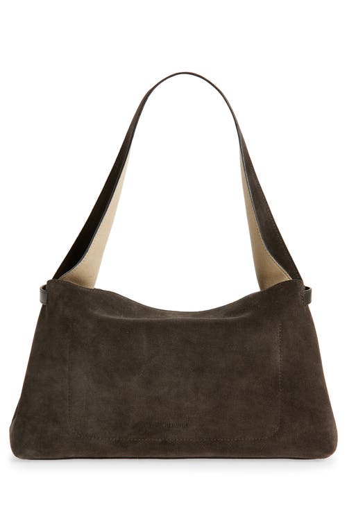 Ree Projects Florencia Soft Pebble Grain Leather Shoulder Bag In Brown