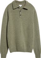 Sunspel Lambswool Polo Sweater