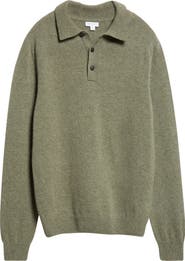 Sunspel Lambswool Polo Sweater