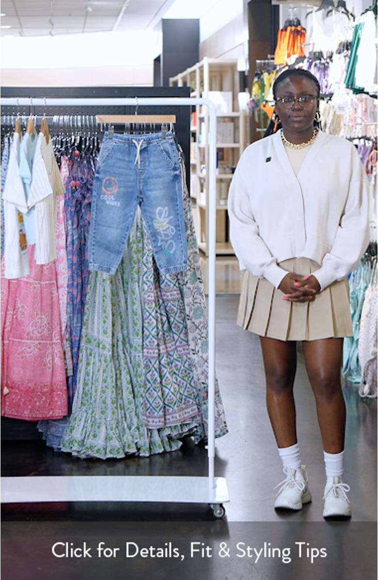 Kids' Smile Elastic Waist Graphic Jeans, sales video thumbnail