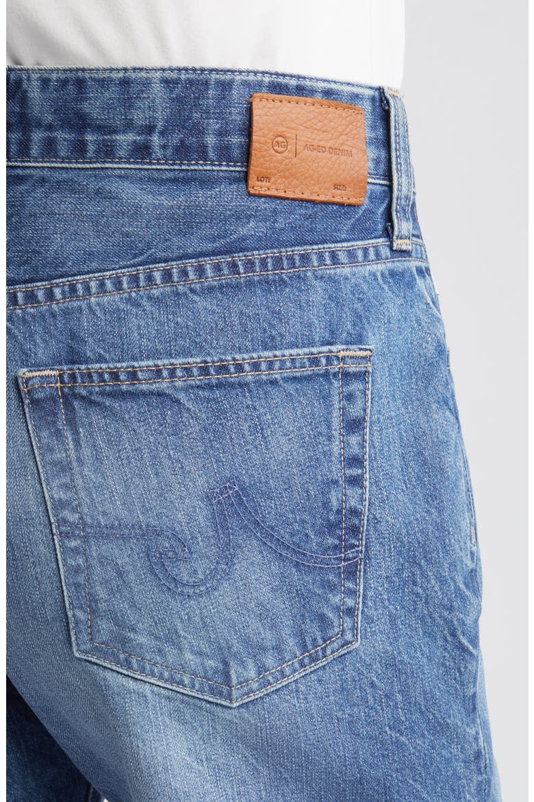 Ex-Boyfriend Raw Hem Mid Length Denim Shorts, Alternate, color, 15 YEARS RESTART