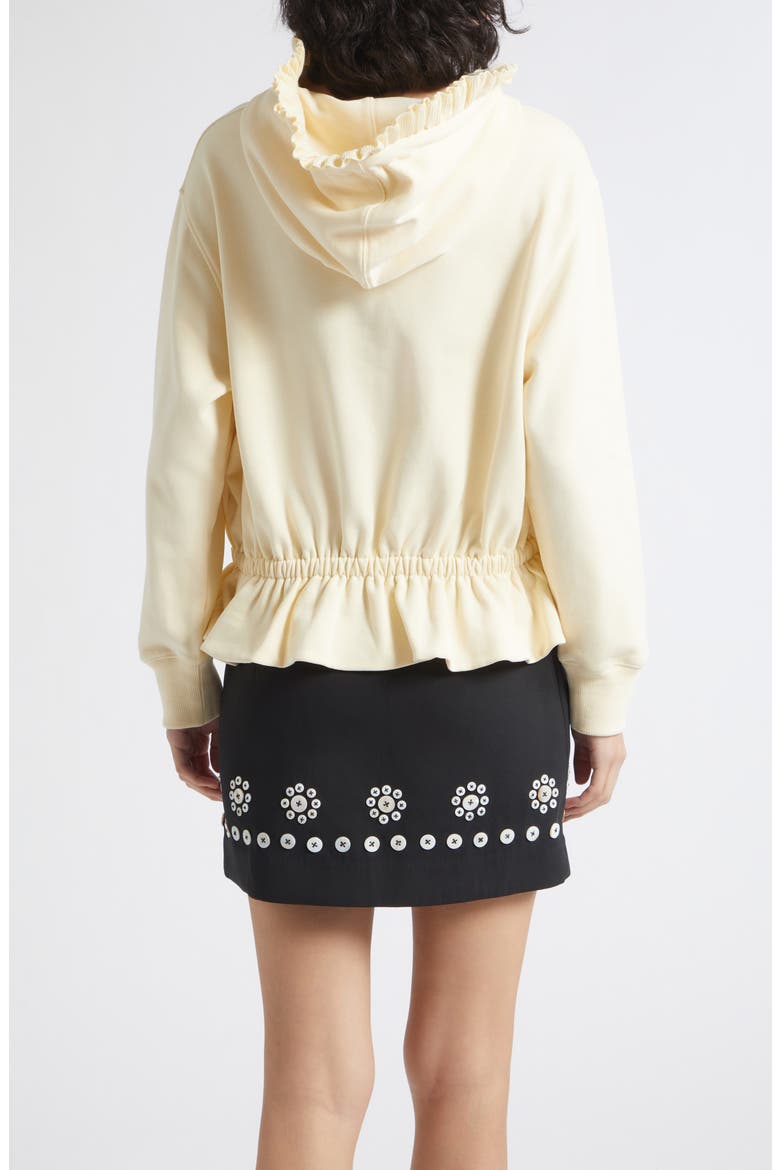 Ruffled Hoodie, Alternate, color, BUTTERCREAM