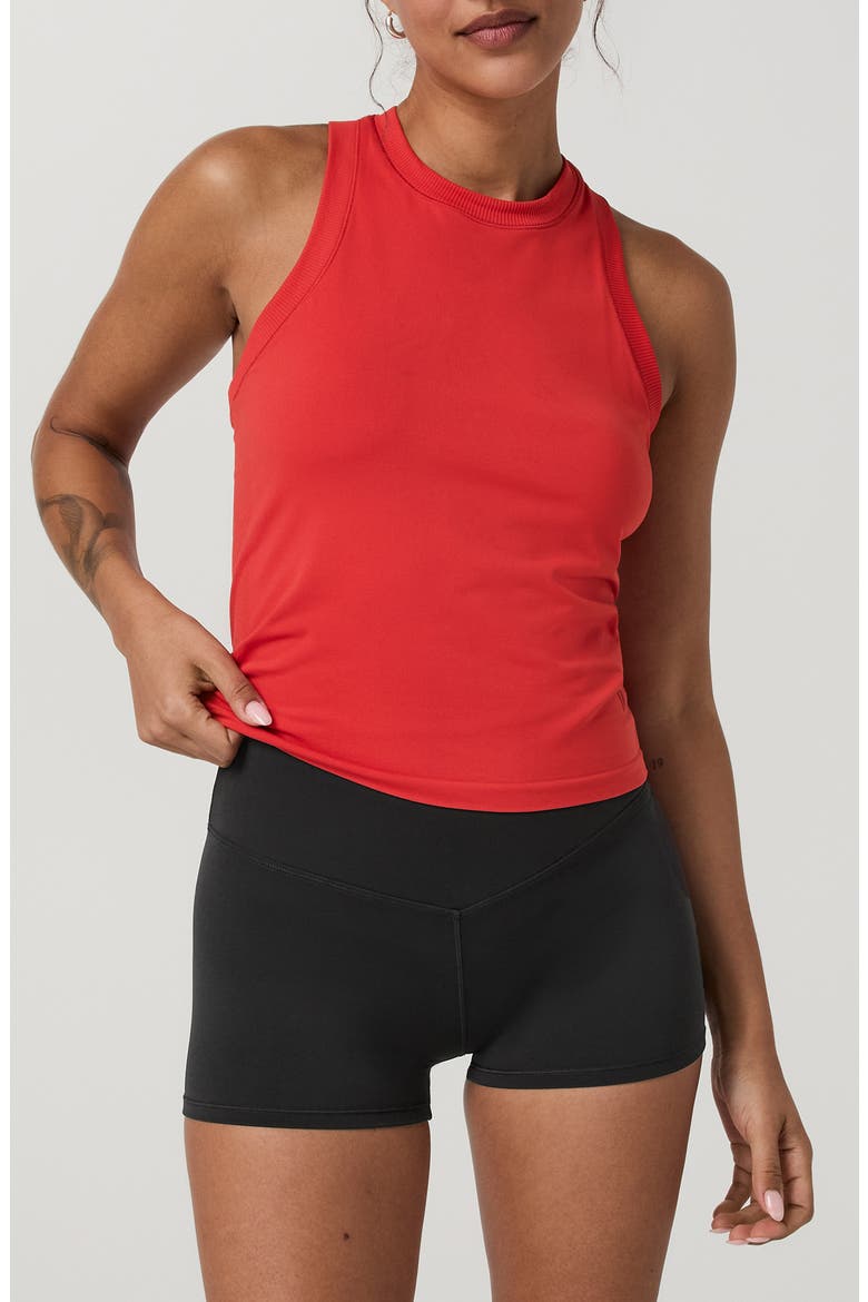 Surge Seamless Performance Tank, Main, color, CRIMSON