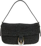 STAUD Harlow Raffia Shoulder Bag