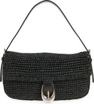 STAUD Harlow Raffia Shoulder Bag
