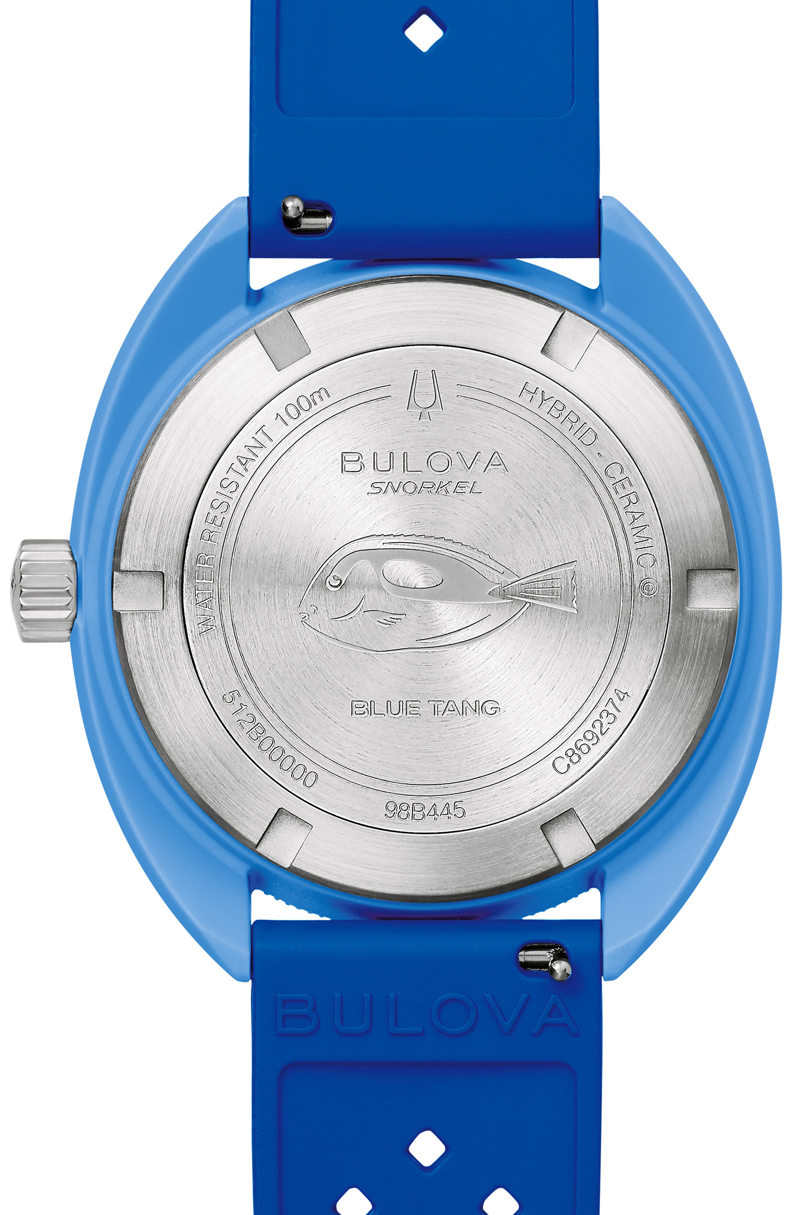 BULOVA Snorkel Sea Turtle Rubber Strap Watch, 41mm (Men) | Nordstrom