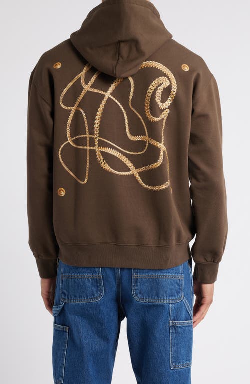 Carhartt Work In Progress Charm Link Hoodie In Gold