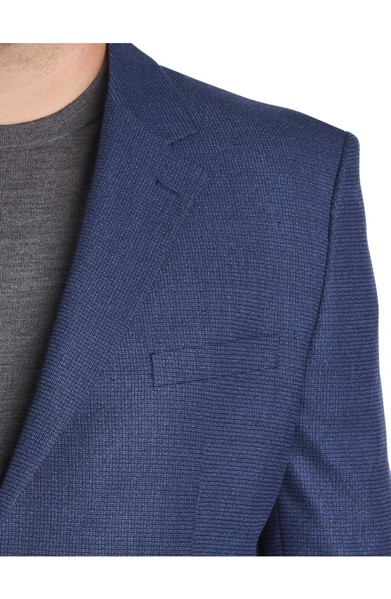 JV Reflex Big & Tall Mini Check Sport Coat, Alternate, color, Navy