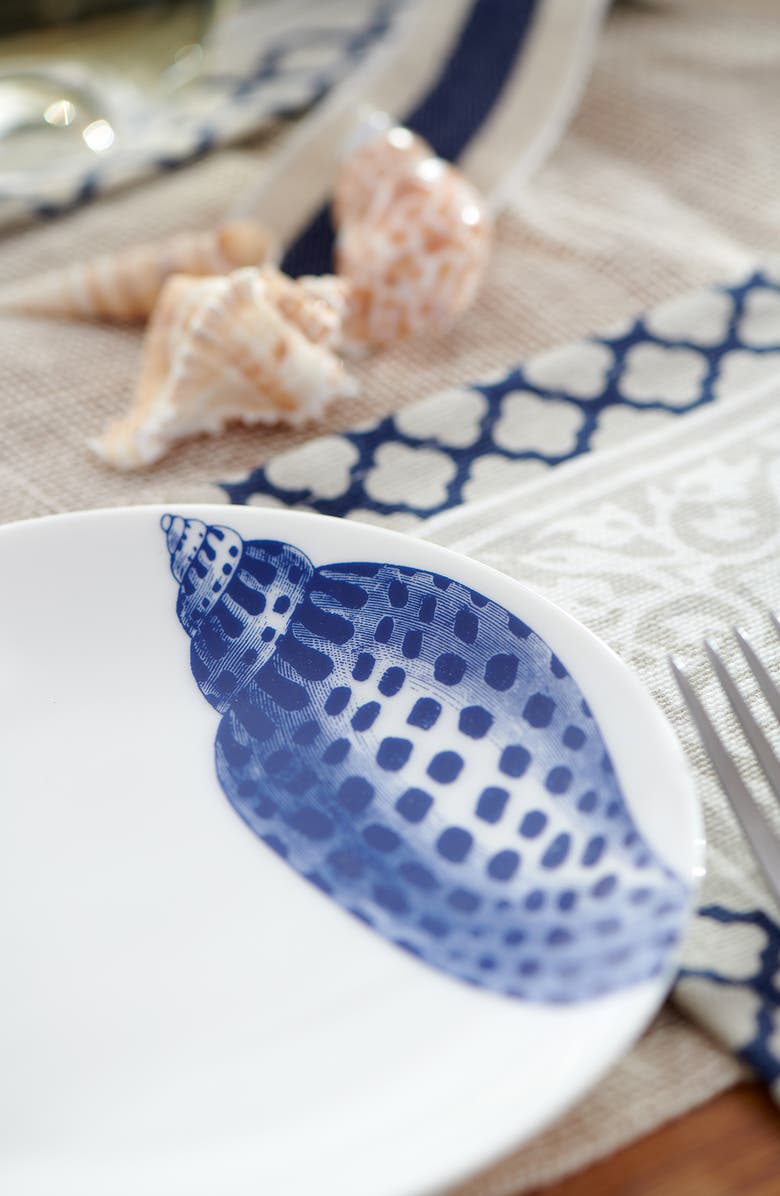 Caskata Shells Small Plates, Mixed Set of 4 - Porcelain, Alternate, color,