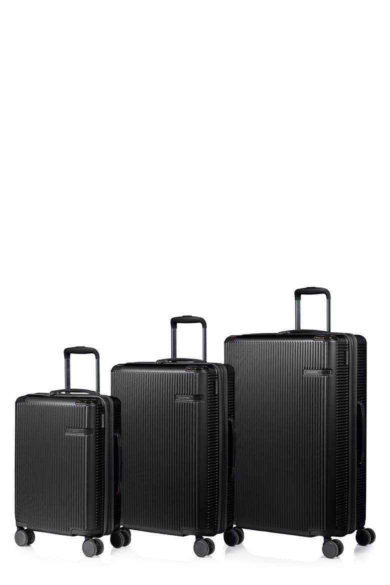 Legacy 3-Piece Hardside Luggage Set, Main, color, BLACK