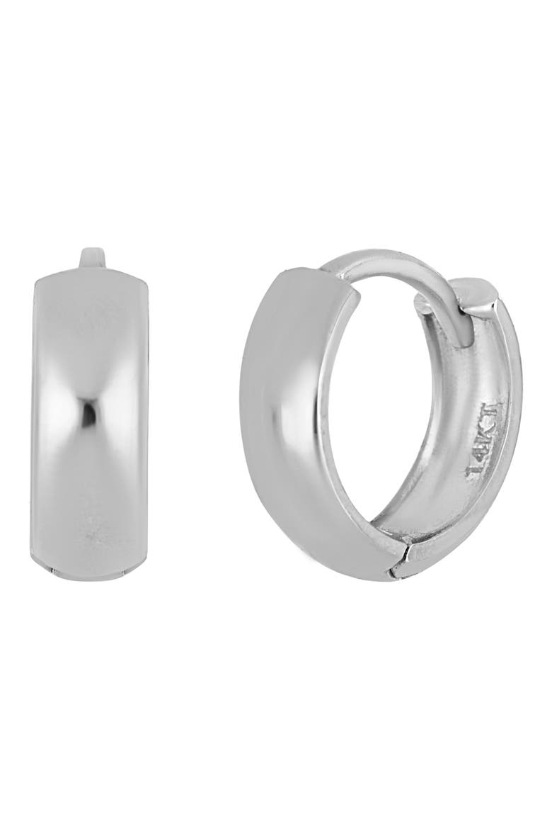 Katharine 14K Gold Hoop Earrings (Nordstrom Exclusive), Main, color, 14K WHITE GOLD