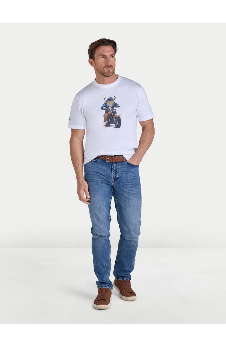 Raging Bull Biker Bully Boy T-Shirt, Alternate, color, White