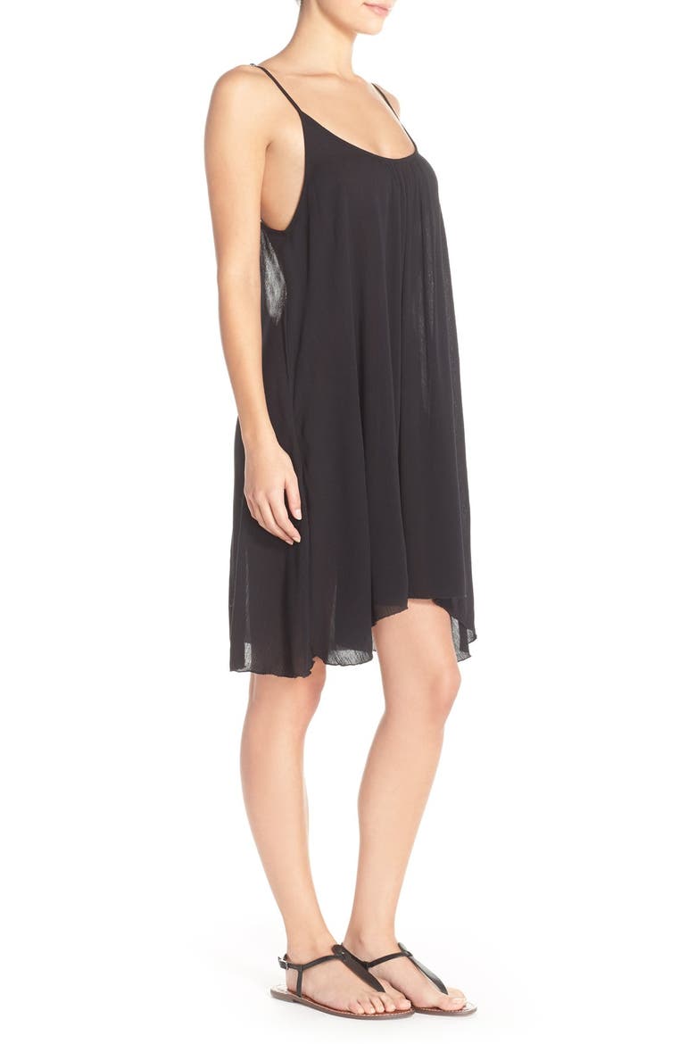 Cover-Up Slipdress, Alternate, color, BLACK