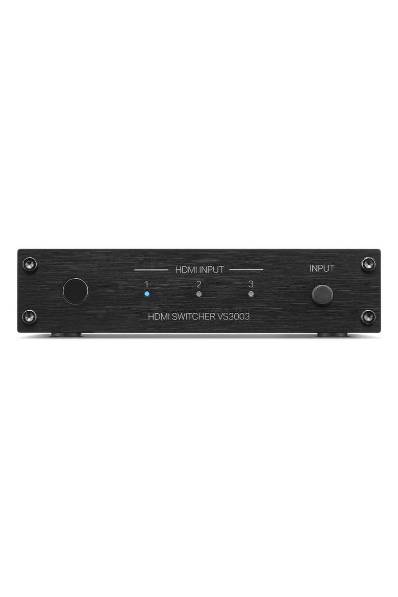 VS3003 3 In and 1 Out HDMI Switcher, Main, color, Black