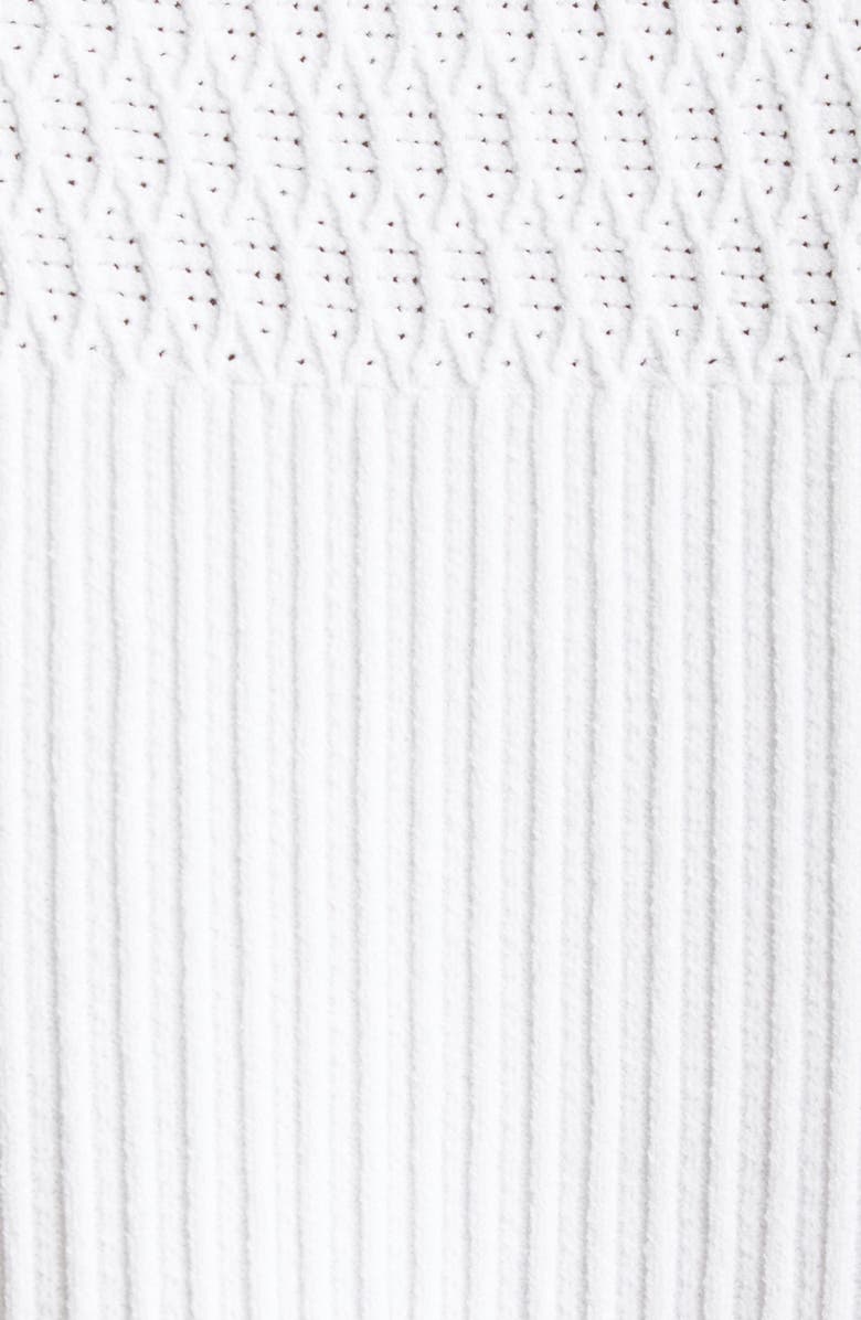 ST. JOHN Mixed Stitch Fine Gauge Sleeveless Sweater, Alternate, color, Ivory