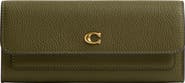 COACH Slim Essential Polished Pebble Leather Wallet