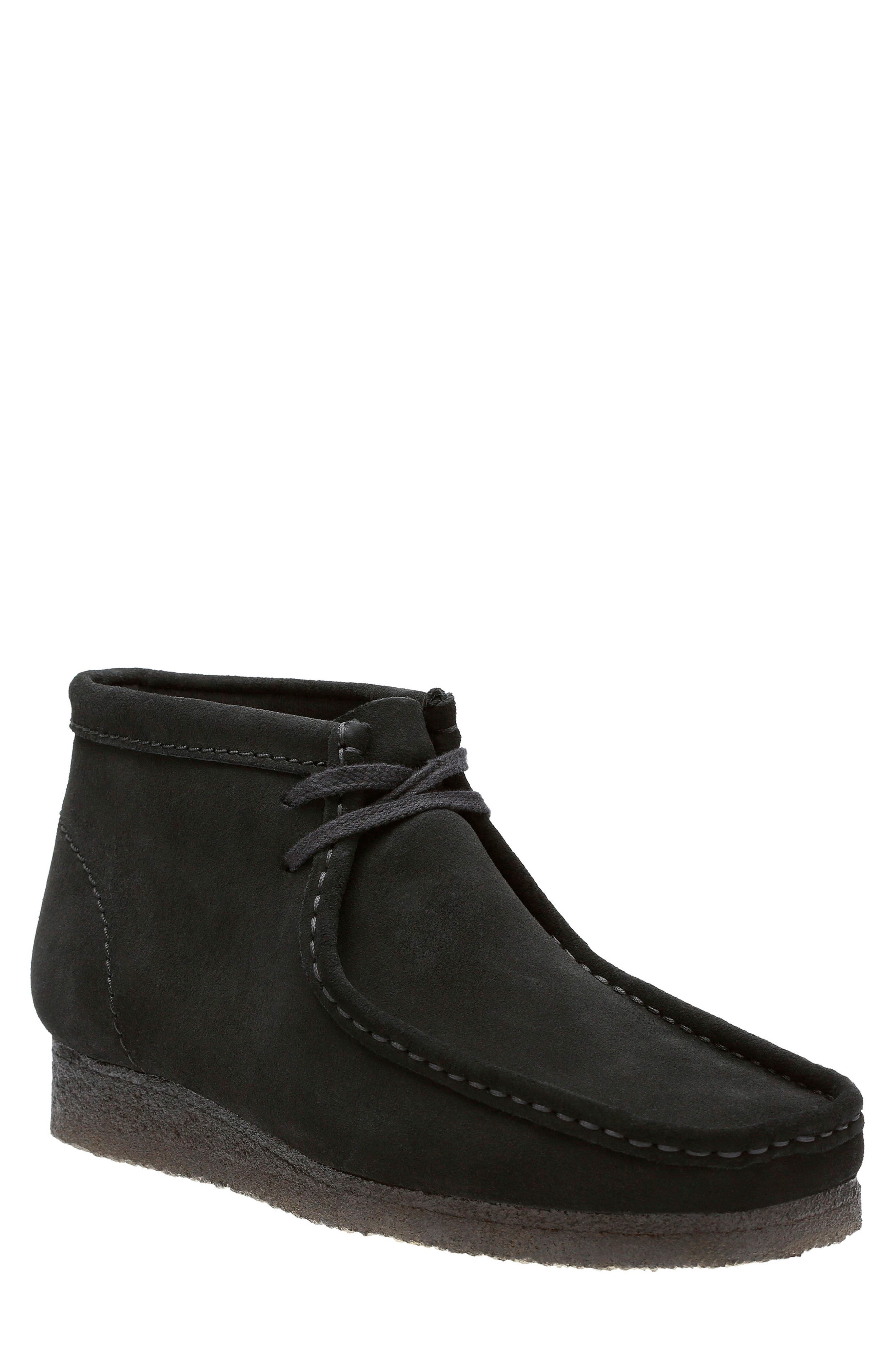 Originals Wallabee Boot, Main, color, BLACK SUEDE