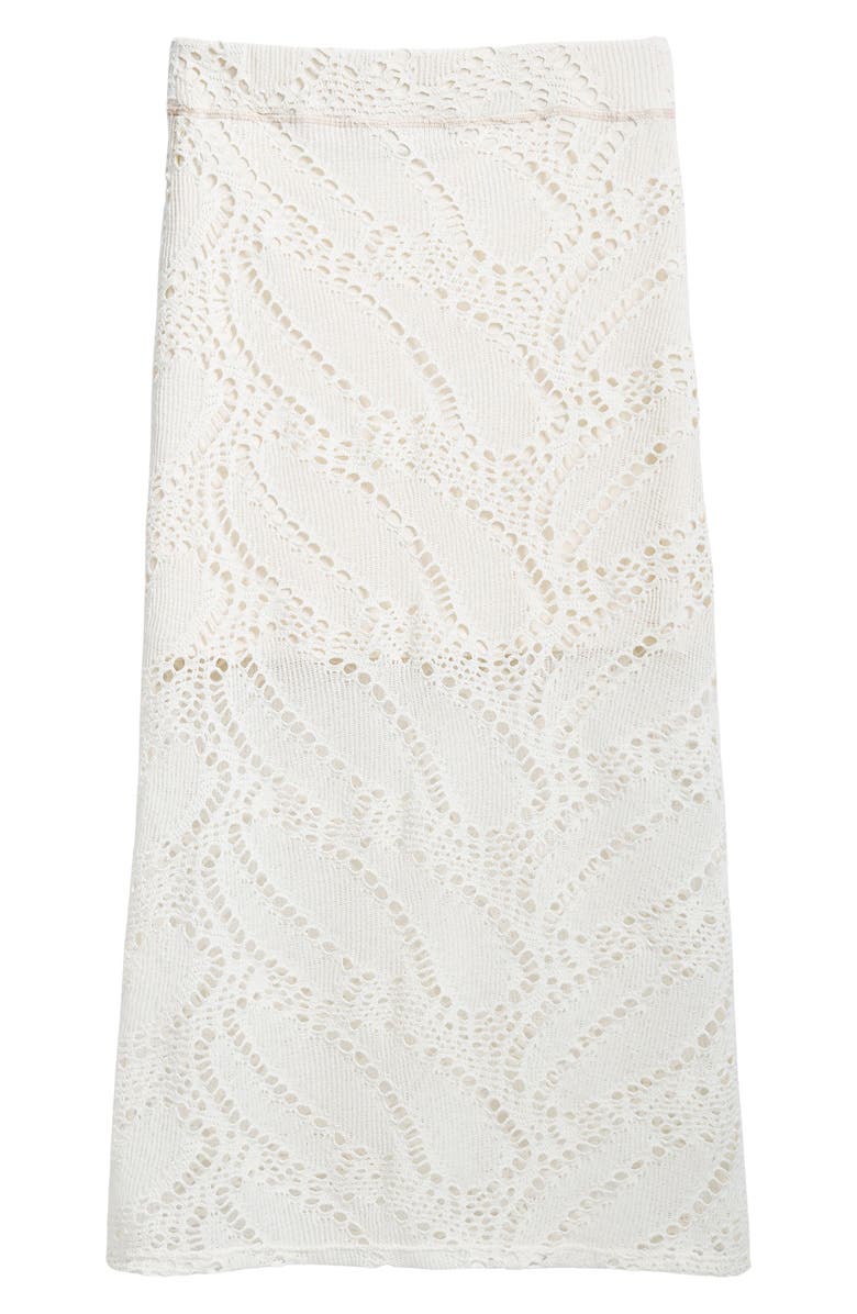 Desigual Open Stitch Knit Skirt, Alternate, color, Light Beige