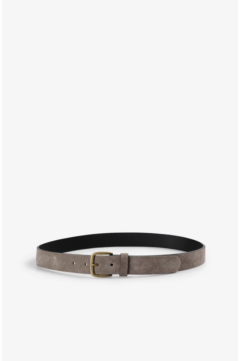Skull Suede Belt, Alternate, color, Grey