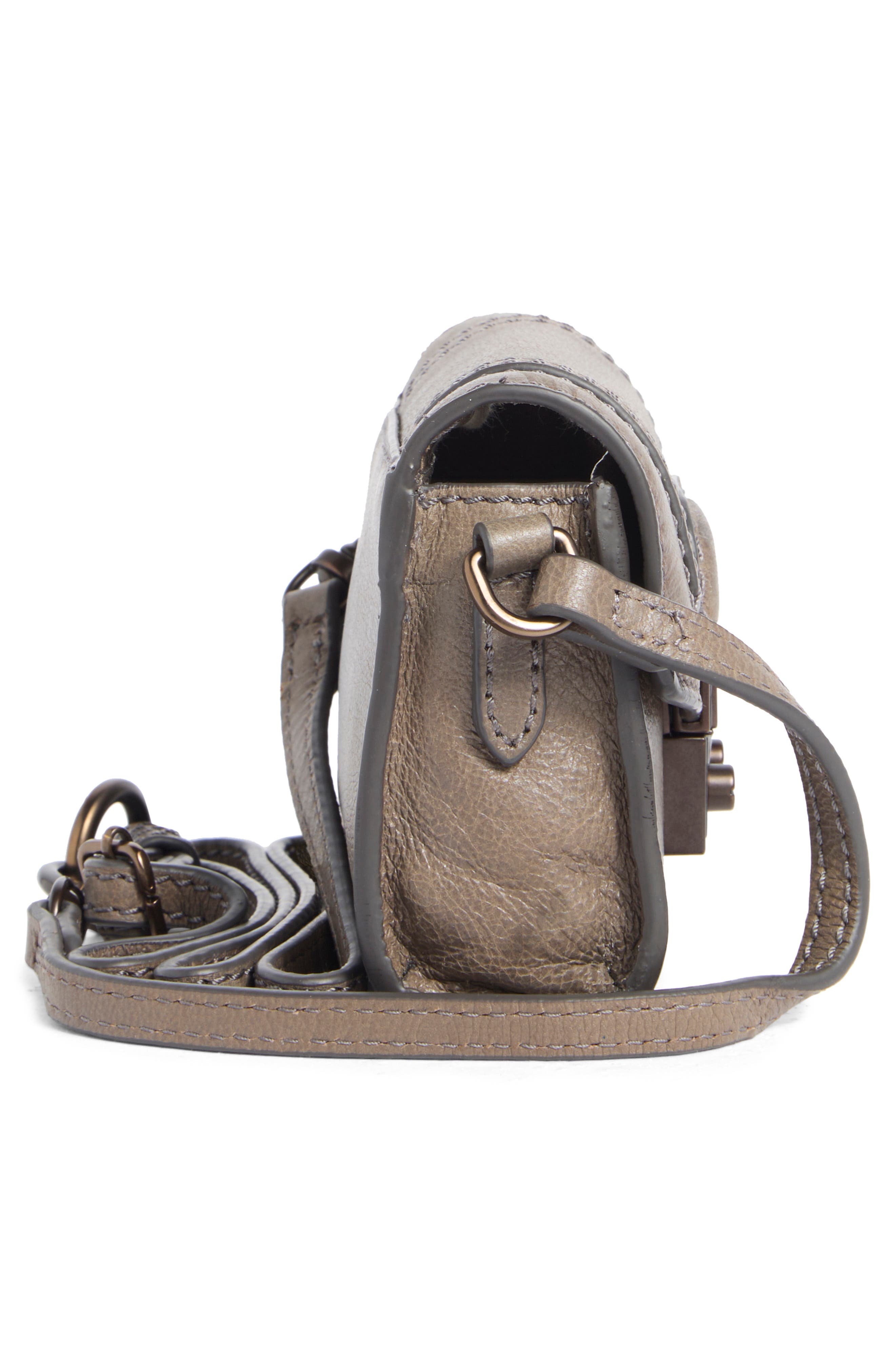 Frye Alex 4-Way Mini Leather Bag, Alternate, color, Shadow