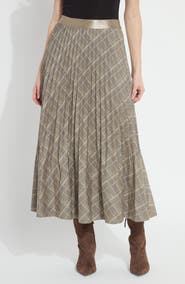 Lysse Sabrina Pleated Ponte Midi Skirt