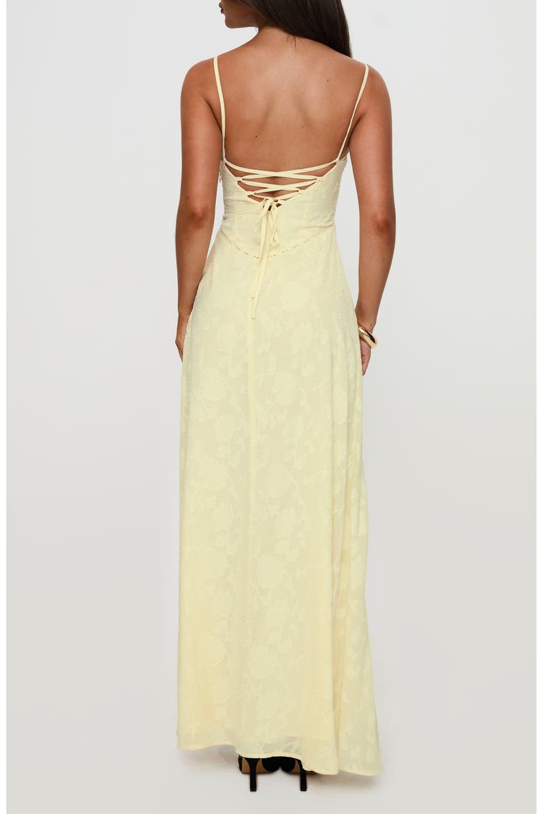 south of france maxi dress yellow princess polly this is the most stunning, pale yellow maxi dress Ive seen this would be perfect for a formal event or even as a wedding guest dress. The embroidery details are so adorable and I love the corset