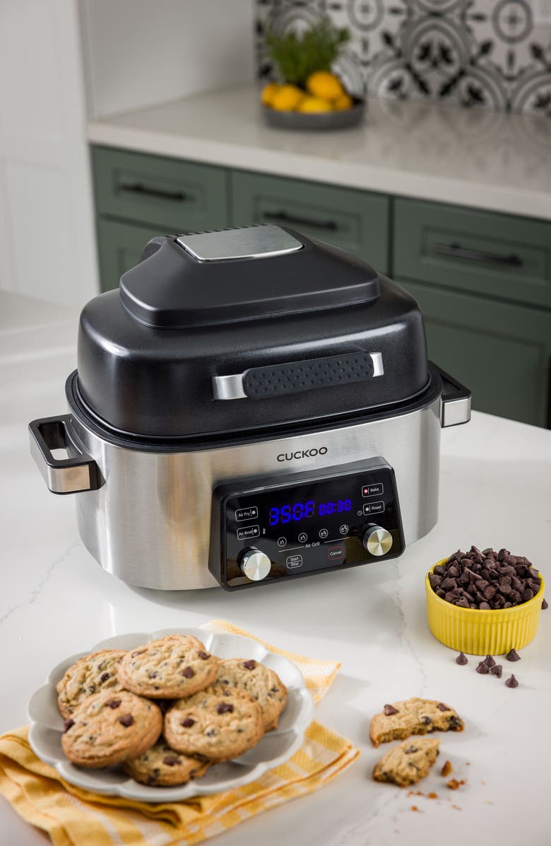 Cuckoo CAFG-A0601S 6-Quart Countertop Air Grill & Air Fryer, Alternate, color, Silver