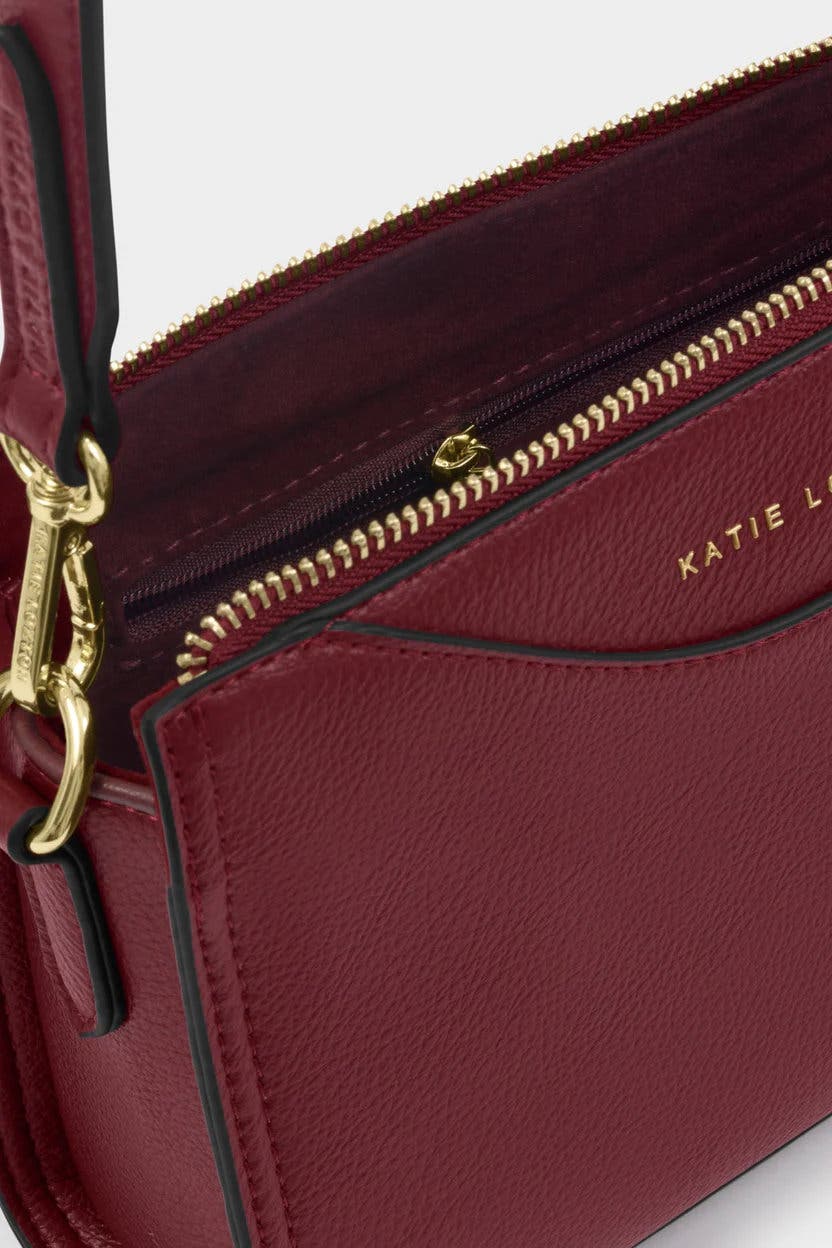 Katie Loxton Alba Crossbody Bag in Cherry, Alternate, color, Cherry
