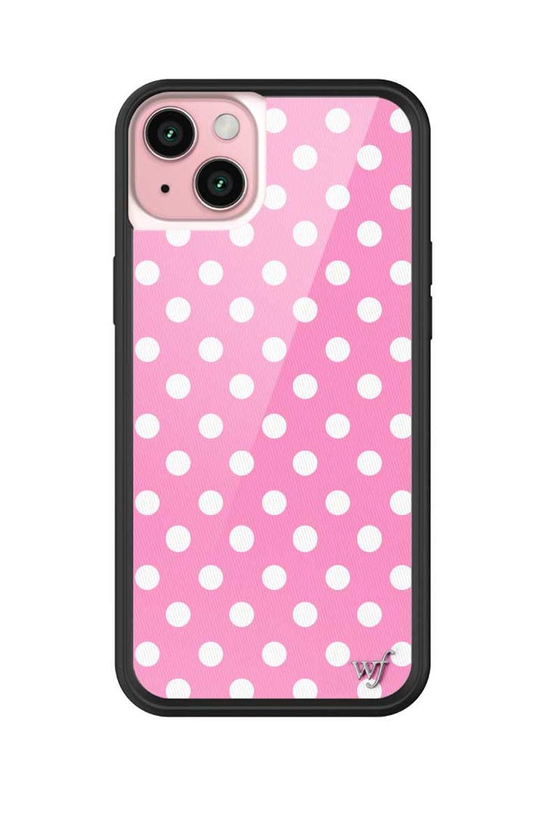 Polka Dot | Pink and White iPhone Case, Alternate, color, Pink