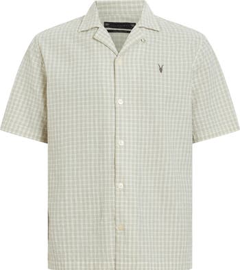 Selenite Seersucker Camp Shirt