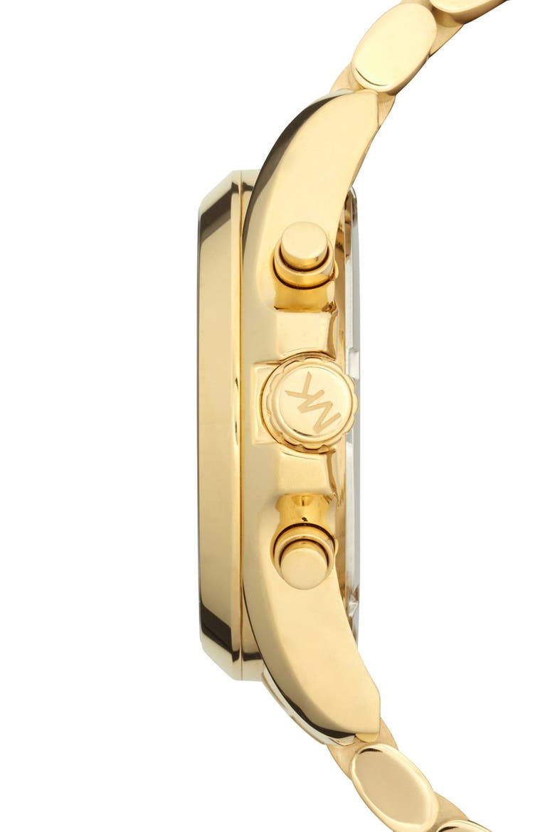 'Bradshaw' Chronograph Bracelet Watch, 43mm, Alternate, color, GOLD/ TURQUOISE