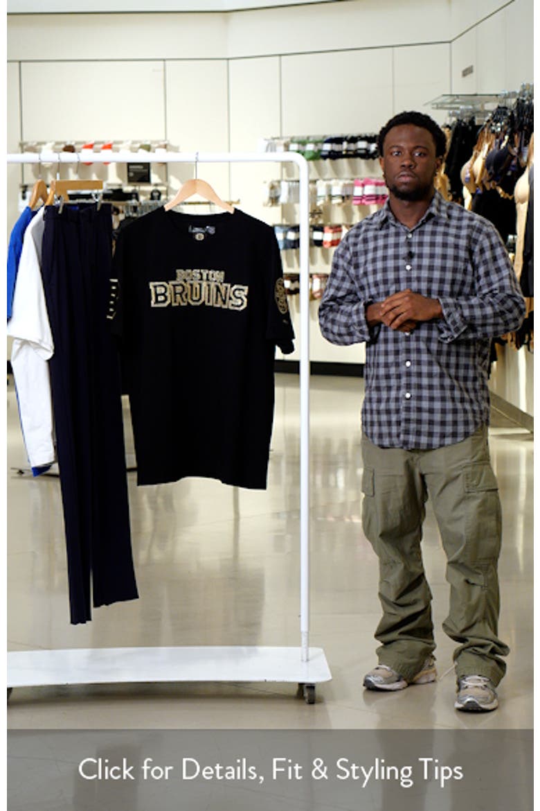 Men's Pro Standard Black Boston Bruins Wordmark T-Shirt video