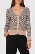 Halogen® Stripe V-Neck Cardigan