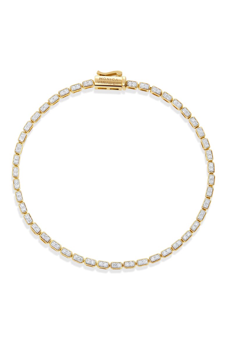 Lab Grown Diamond Tennis Bracelet, Main, color, 14K SOLID GOLD / DIAMOND