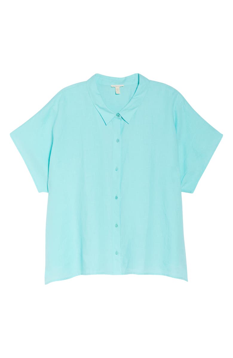 Eileen Fisher Organic Linen Shirt, Alternate, color,