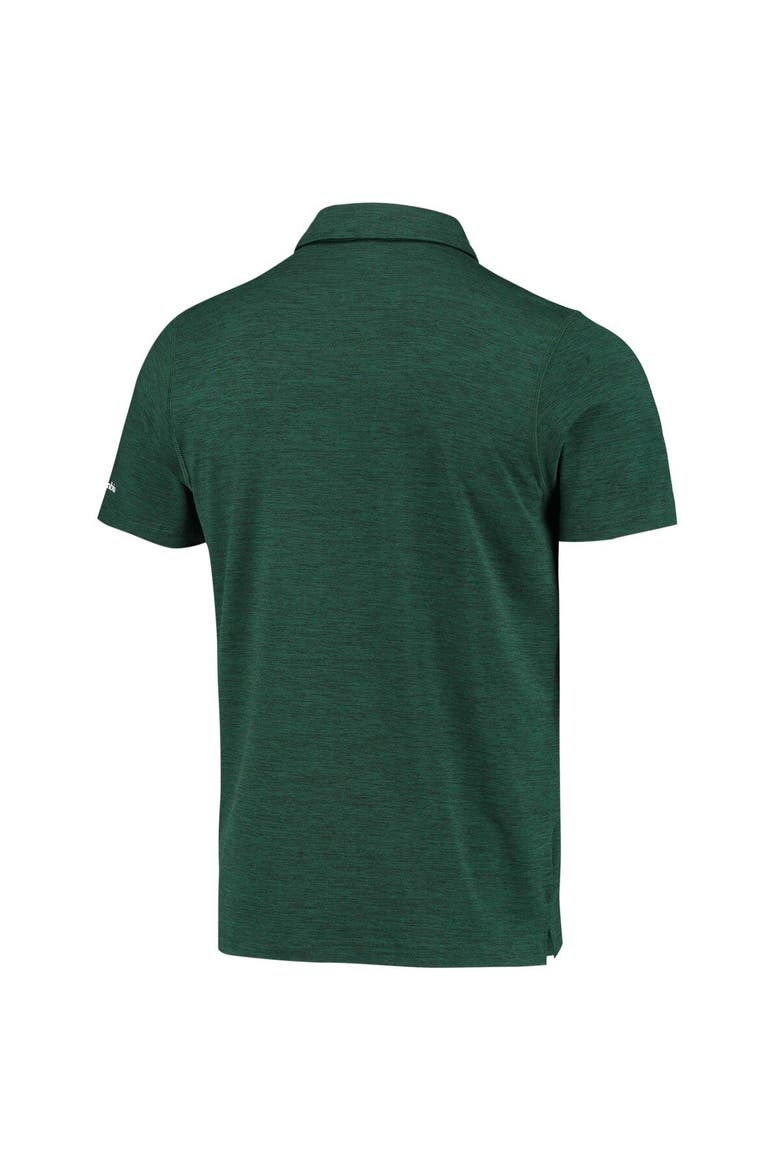Men's Columbia Green Michigan State Spartans Tech Trail Omni-Shade Polo, Alternate, color, Green